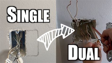 expanding into dual gang switch box